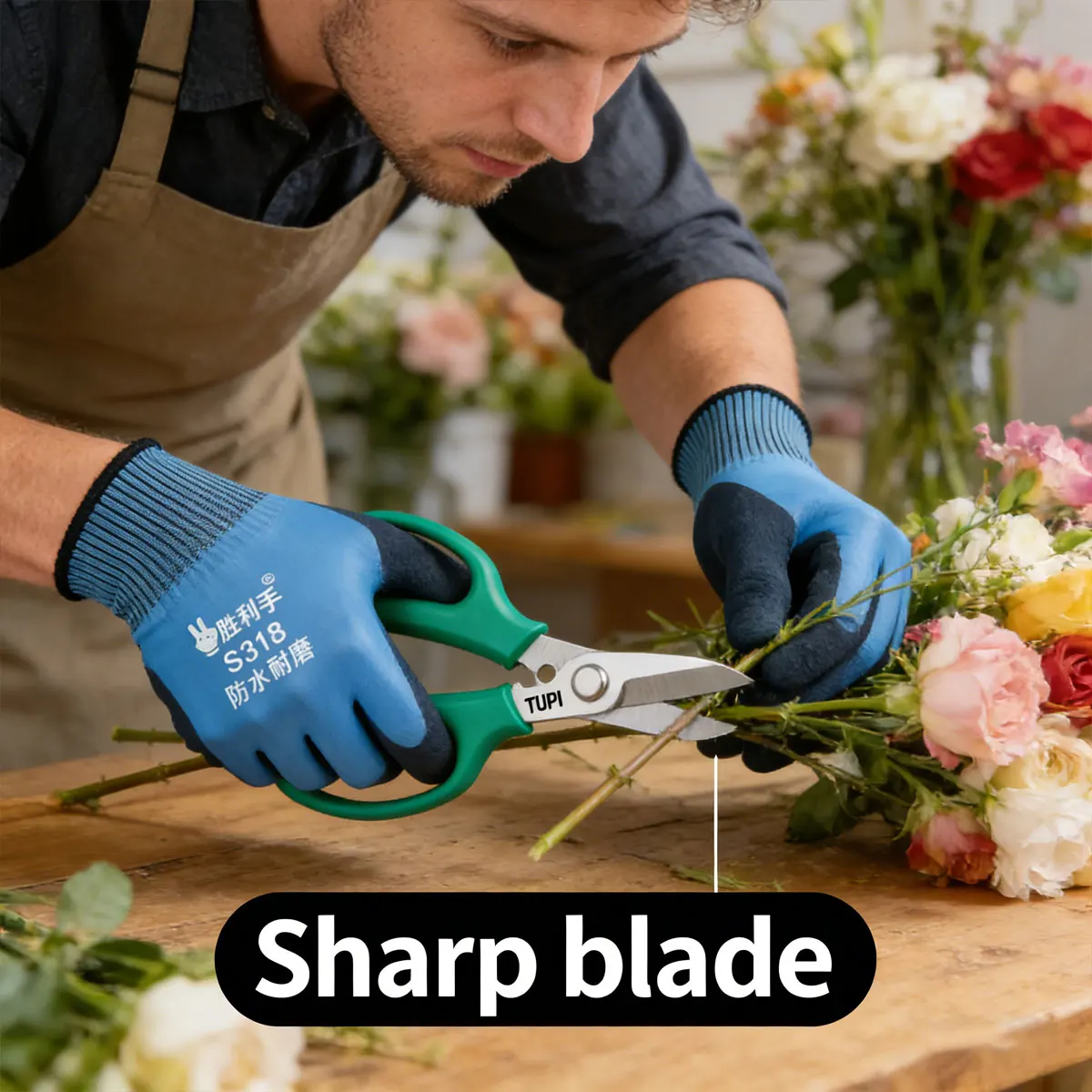 Multifunctional Alice Garden Scissors Sturdy Garden Fruit and Grape Pruning Shears with Soft Handles