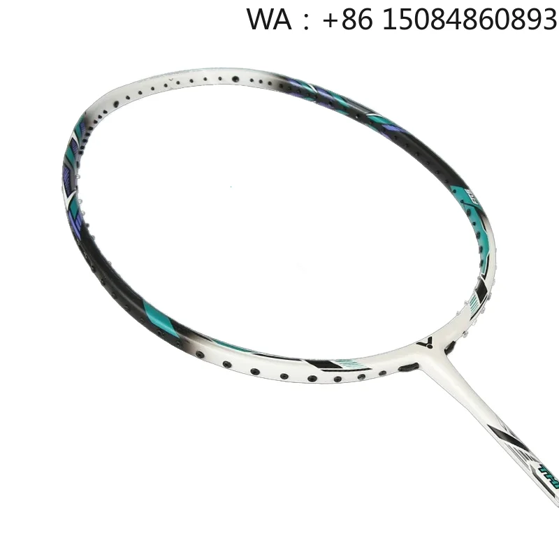 Raquette de badminton T46/T700 entièrement en fibre de carbone, niveau léger 4-5U, cadre en graphite souple pour un jeu offensif professionnel.