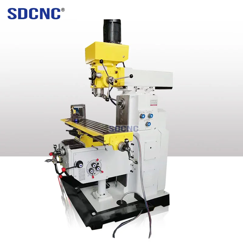 ZX6350 Heavy Duty Combo Drilling And Milling Machine Industrial Vertical Bench Mill With Power Feed 220v New Condition