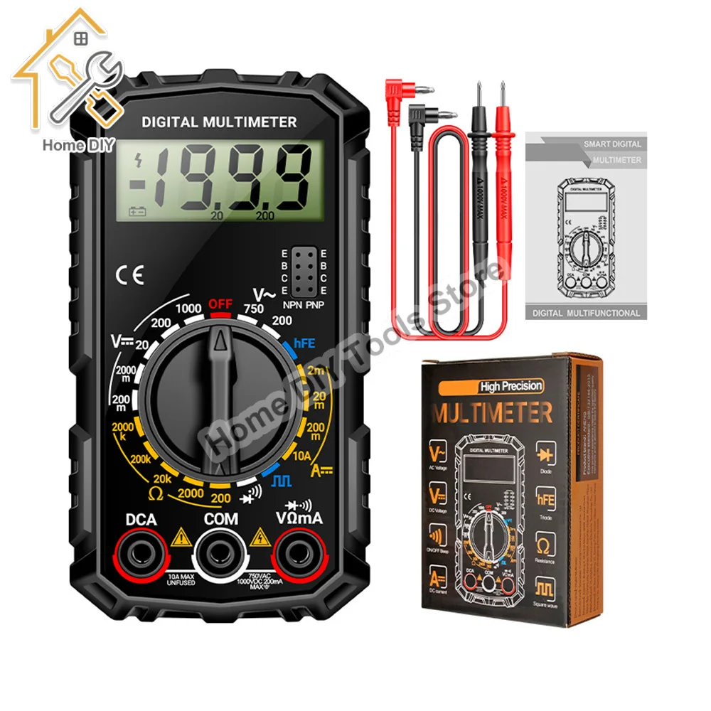 ANENG SZ308 Digital Multimeter Voltage Resistance Meter AC/DC Current Meter Electrician LCD Backlight Ohm Square Wave Test