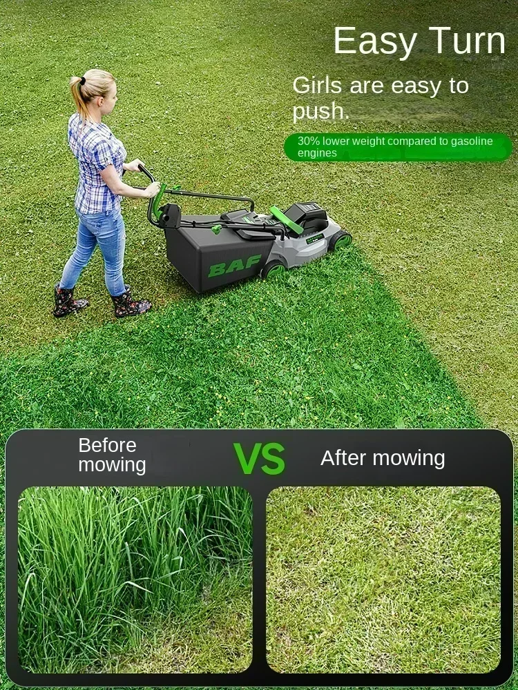 220V New Electric Lawn Mower with High Power for Small Gardens and Multifunctional Home Use C