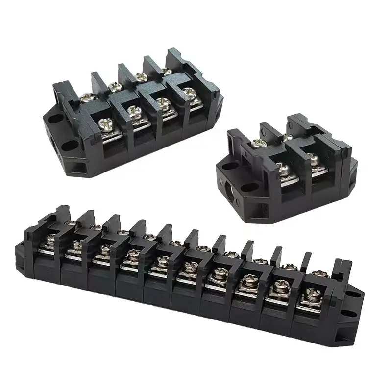 Grey Multi-pin Screw Lock Solar Barrier Terminal Block 50A 1000VDC, Power Distribution Accessories for Solar Junction Box Intern