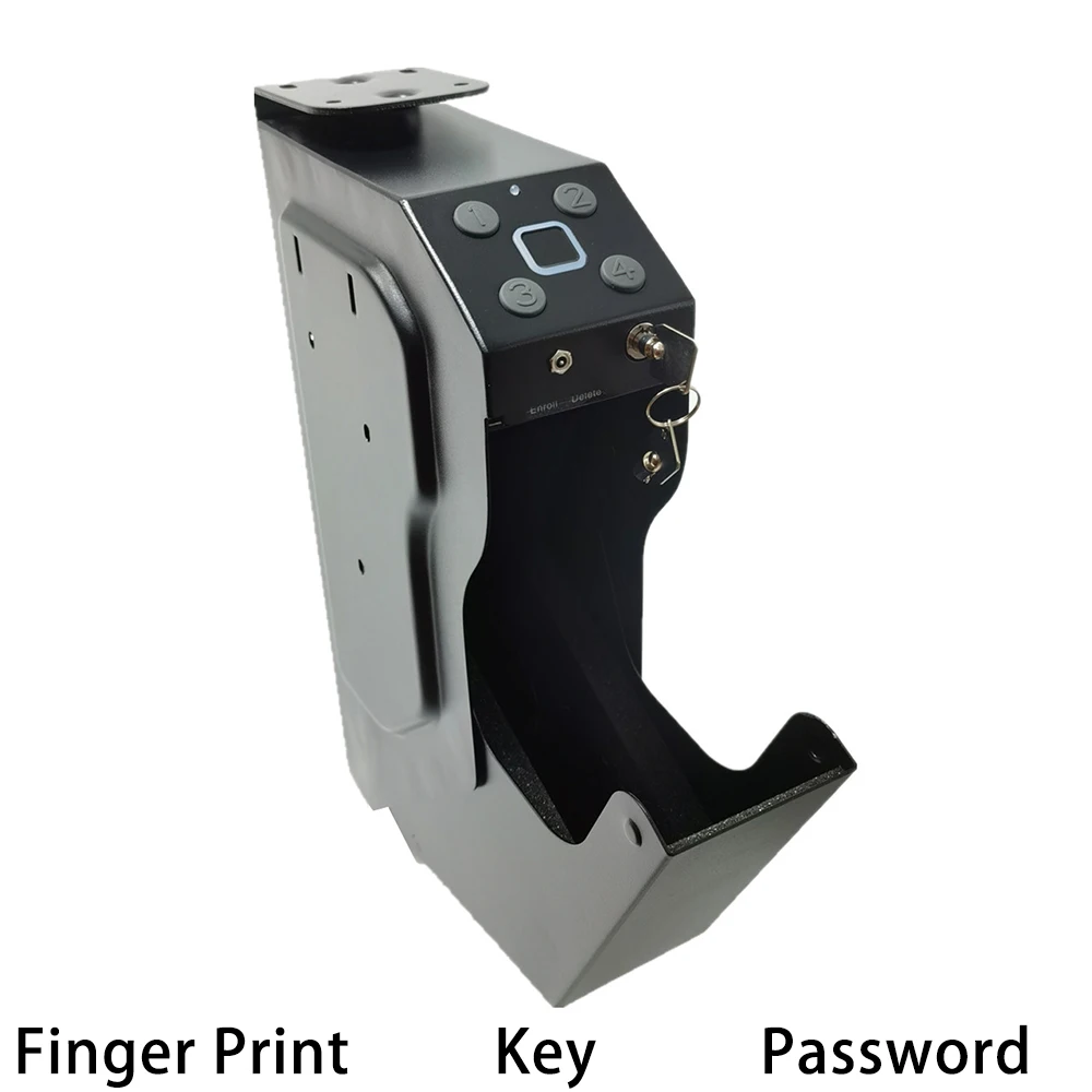 Fingerprint Gun Safes Passwort Pistole Safe Stahl Gun Box Sicherheit Pistolen Fingerprint Passwort Entsperren Anti-Einbruch Mit Schlüssel