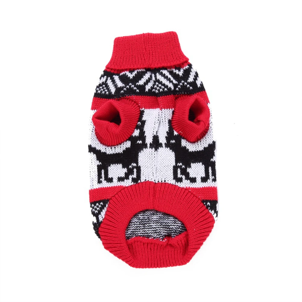 

Clothing Pet Christmas Elk Sweater Clothes Dog Maple Puppy Outfits Knitted Jumpers