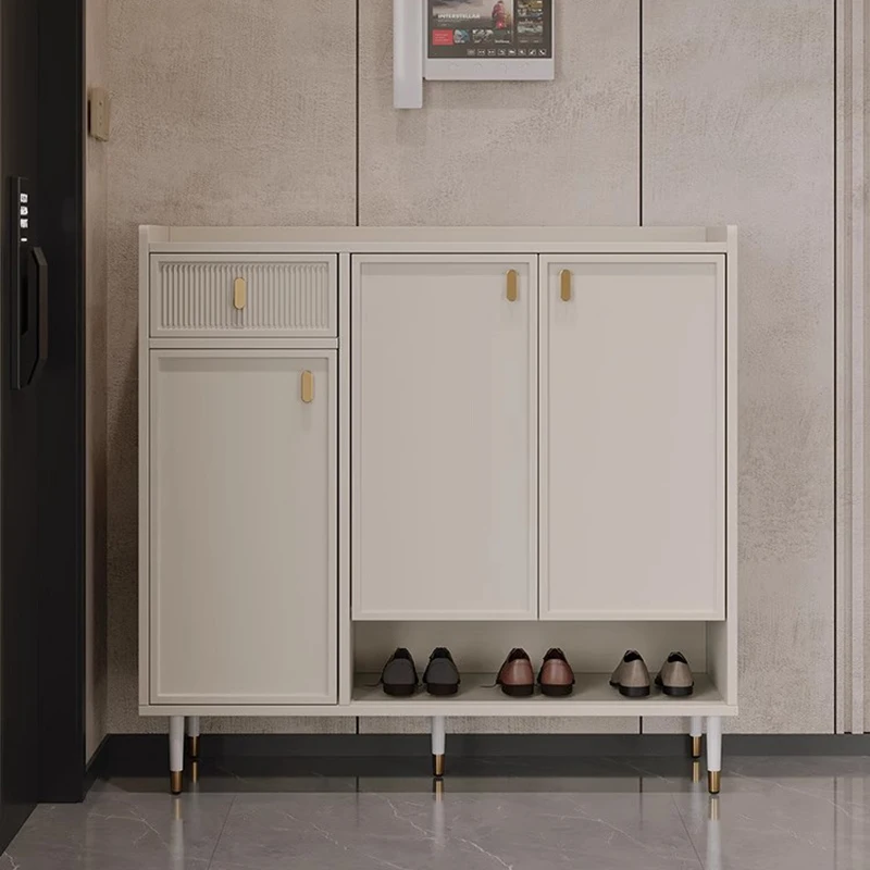 

Mobile Display Shoe Shelf Living Room Wooden Luxury Designer Shoe Cabinet College Dorm Essentials Box Zapatero Home Furniture