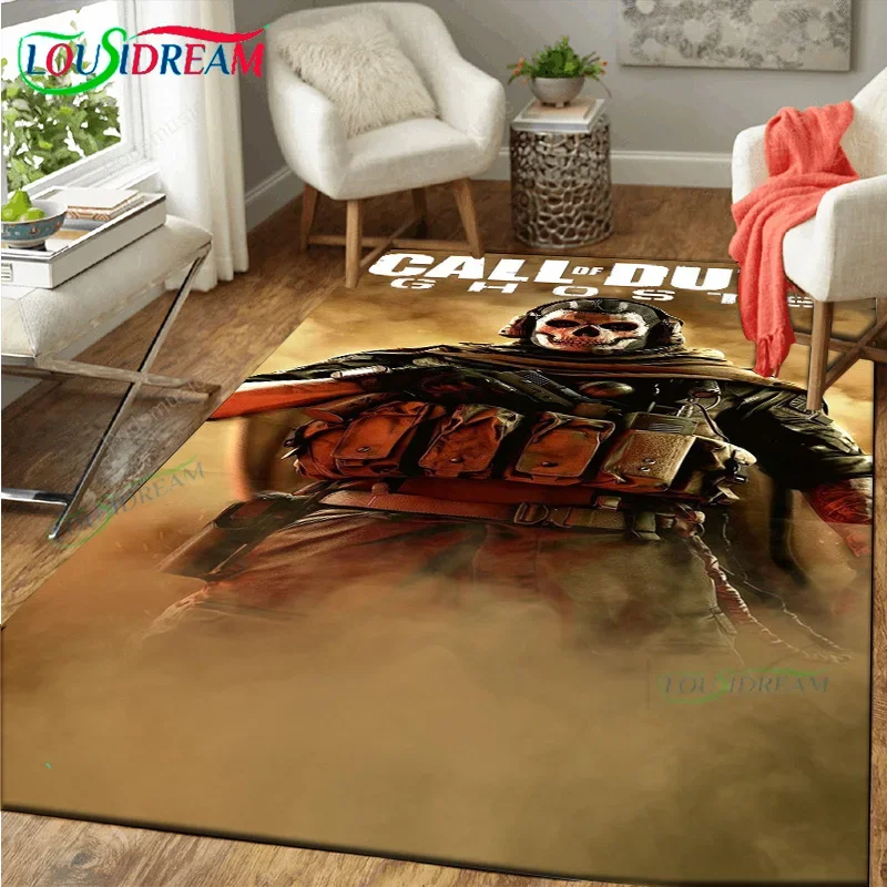 Game Room C-Call-Of-Duty ghost carpet large area rug for home entrance living room bedroom decor playing room floor mat decor