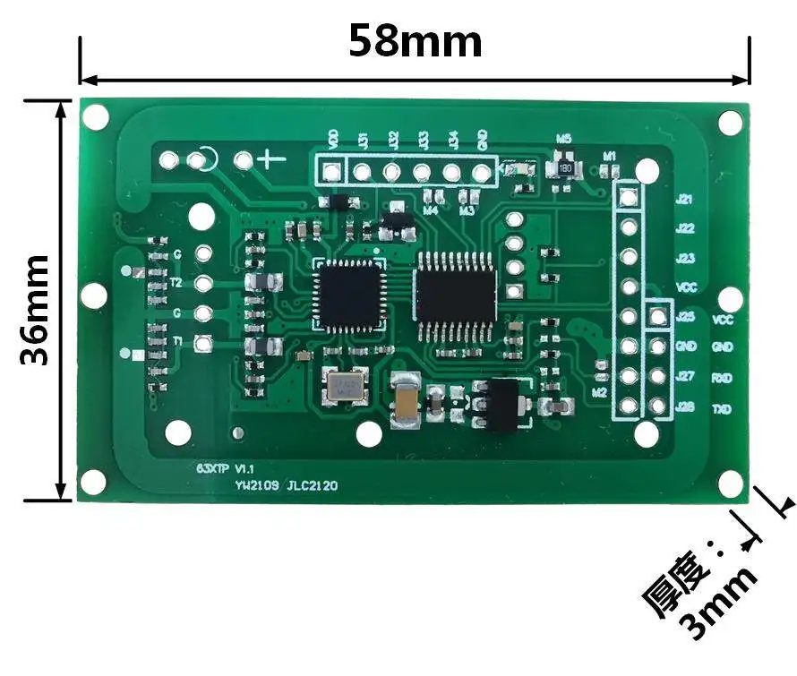 HSJ633TRP RFID RFID Module IC Card Swiping Module 15693 Card Reader
