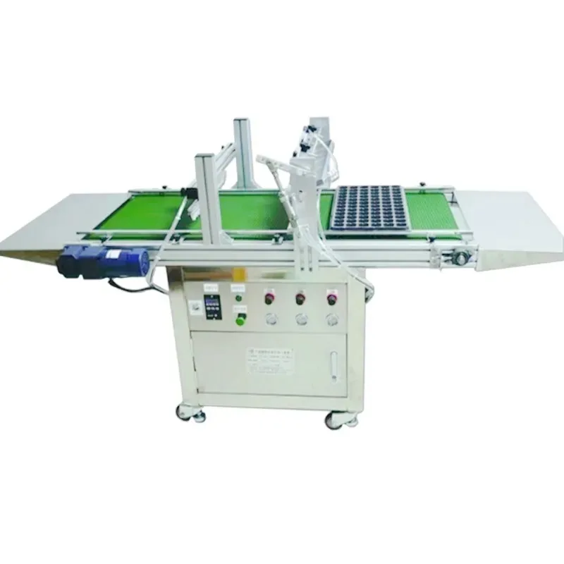 Automatic seedling production line, vegetable hole plate seeder for greenhouse, floating plate seedling seeder production line
