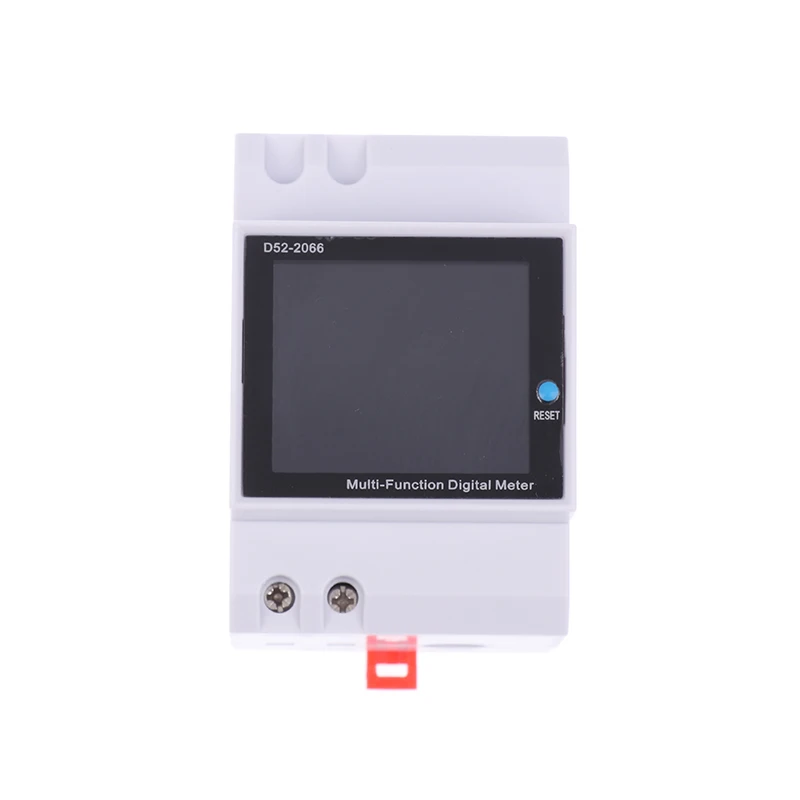 NEW 6IN1 Din Rail Monitor 110V 220V 380V 100A Voltage Current Power Factor Active KWH Electric Energy Frequency Meter