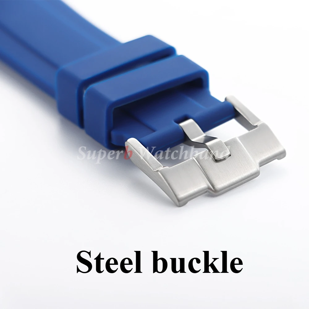 حزام ساعة مطاطي ذو نهاية منحنية لساعة أوميغا مونساش 20 مللي متر 22 مللي متر للرجال والنساء سوار معصم رياضي عالمي لرولكس