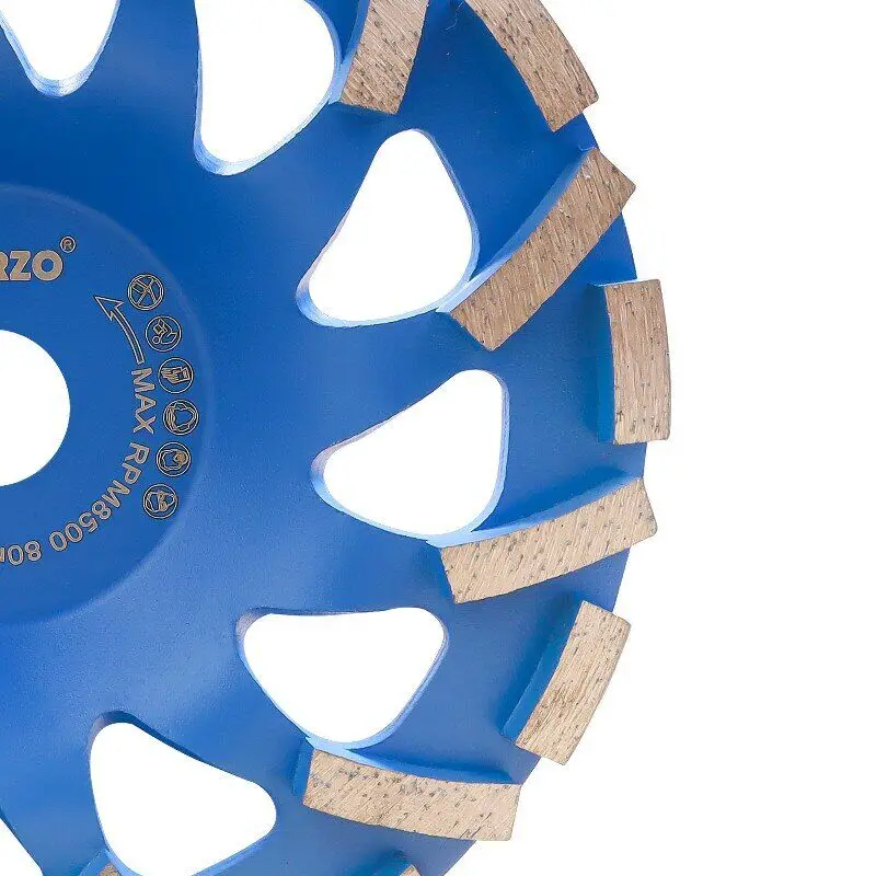 Imagem -03 - Herzo 180 mm Disco de Roda de Diamante Turbo Segmentado para Ferramentas de Polimento de Mármore de Alvenaria de Concreto