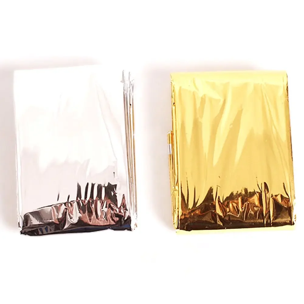 Windproof  Waterproof Foil Thermal Blanket for Camping Hiking Emergency Blanket Outdoor Survive First Aid Rescue Kit