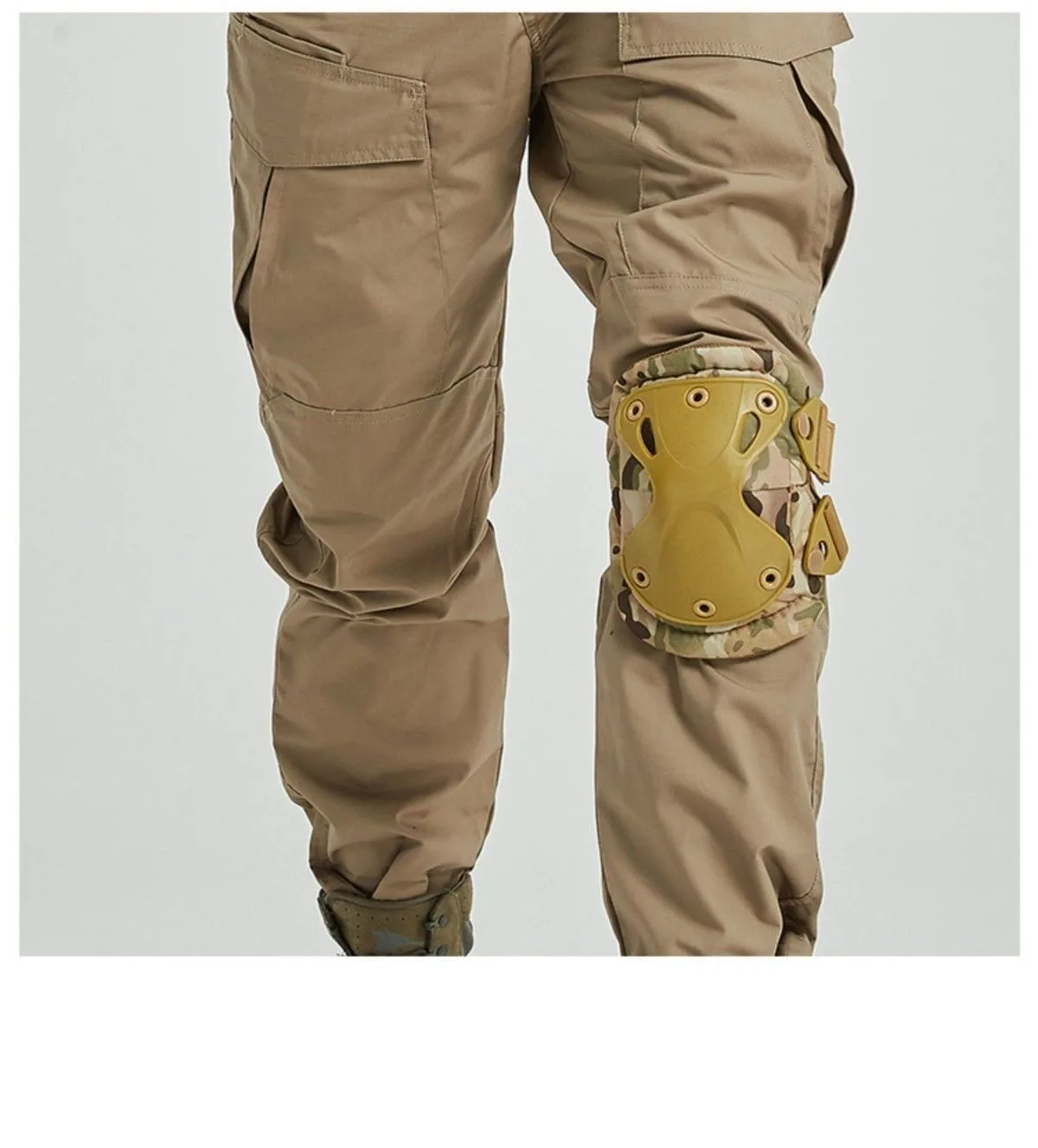 Unisex Camo Taktische Knieschützer Ellenbogenschützer Knieschützer Für Männer Frauen Outdoor Sport Arbeiten Jagd Skating Sicherheitsausrüstung Kniescheibe – Detail 15