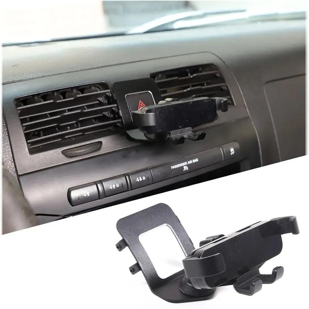 

Car Phone Holder Mount for 2005-2009 Interior Accessories, Alloy Center Air Vent Double Lash Switch Cell Phone Holder Stand