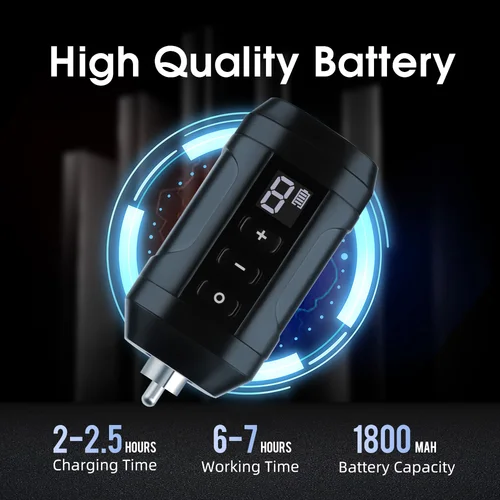 Imagen 2 del producto XNET Sita máquina de tatuaje rotativa profesional Motor sin escobillas con fuente de alimentación RCA tatuaje pluma de maquillaje para principiantes para artistas de tatuajes