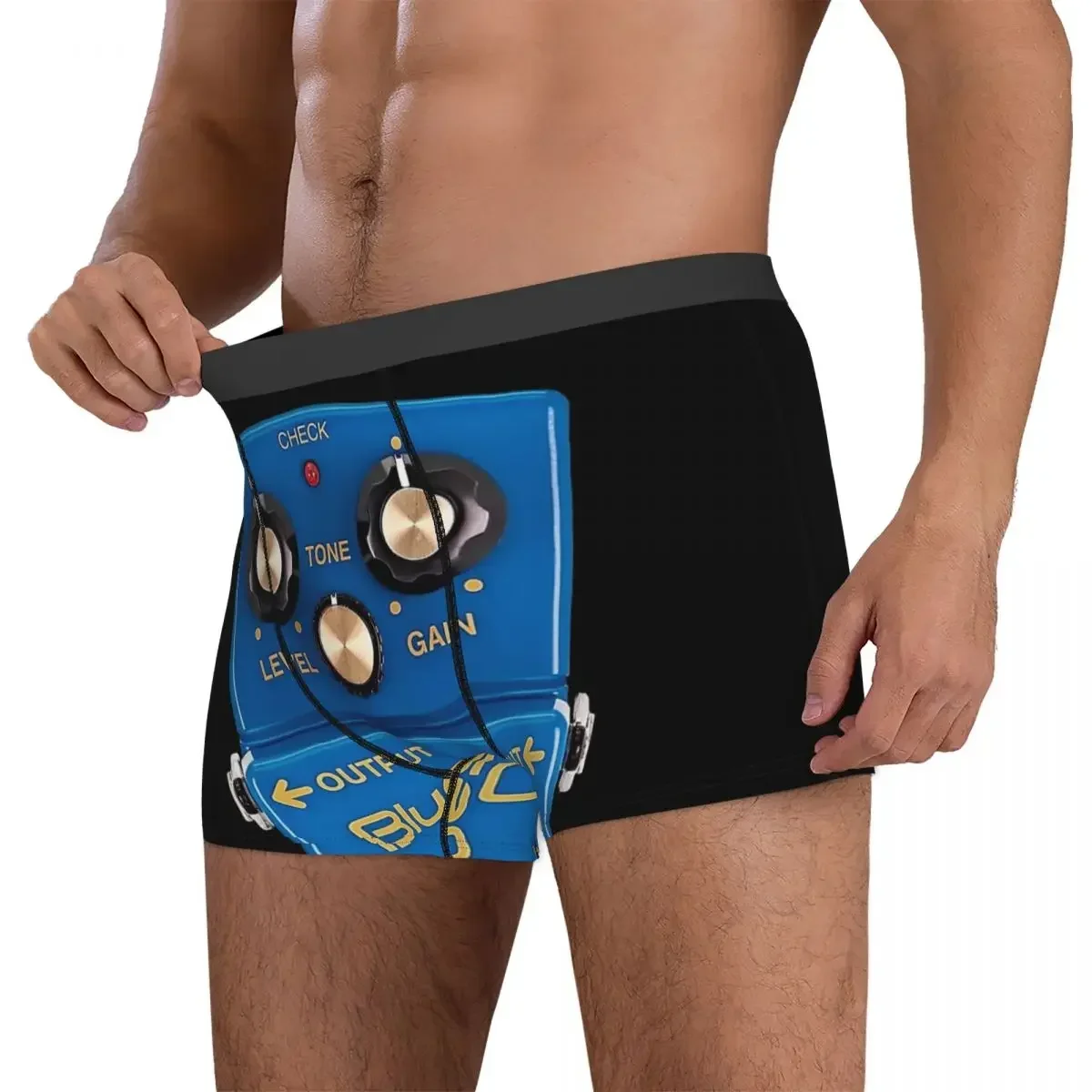 Boxer Underpants Shorts Boss Blues Driver BD-2 Overdrive Bluesbreaker Guitar Pedal Dirty Panties Men's Breathable Underwear