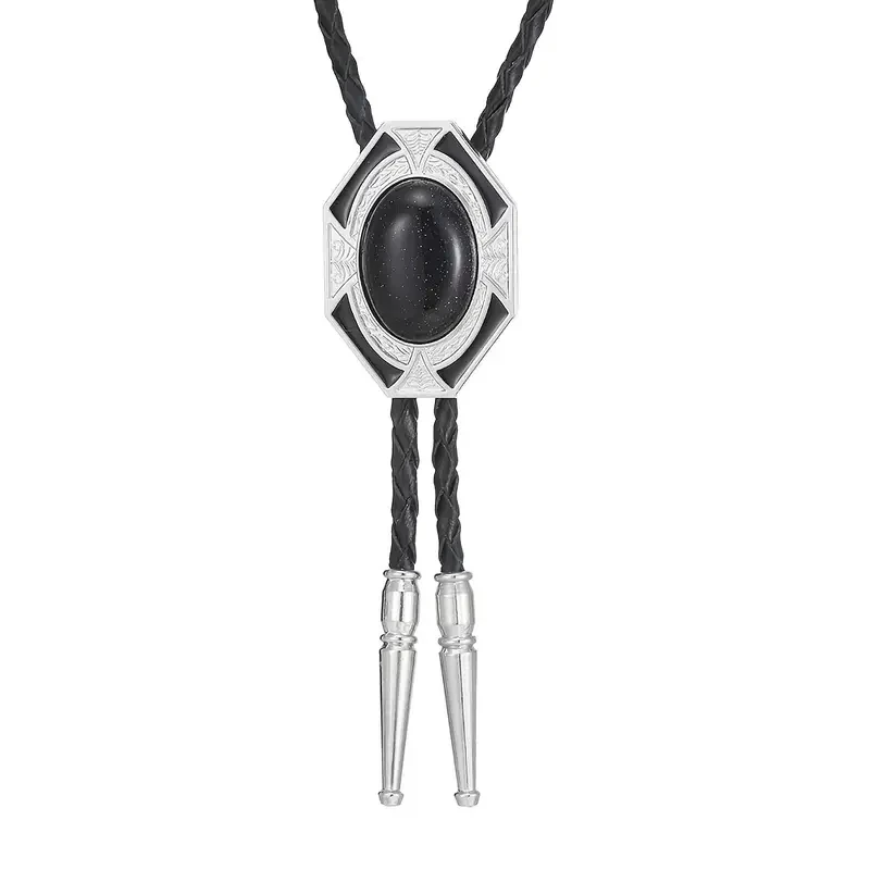 Retro Celtic Bolo Tie Pop Fashion Knottie Adjustable Length Men's Plaid Tartan Patterned Accessory