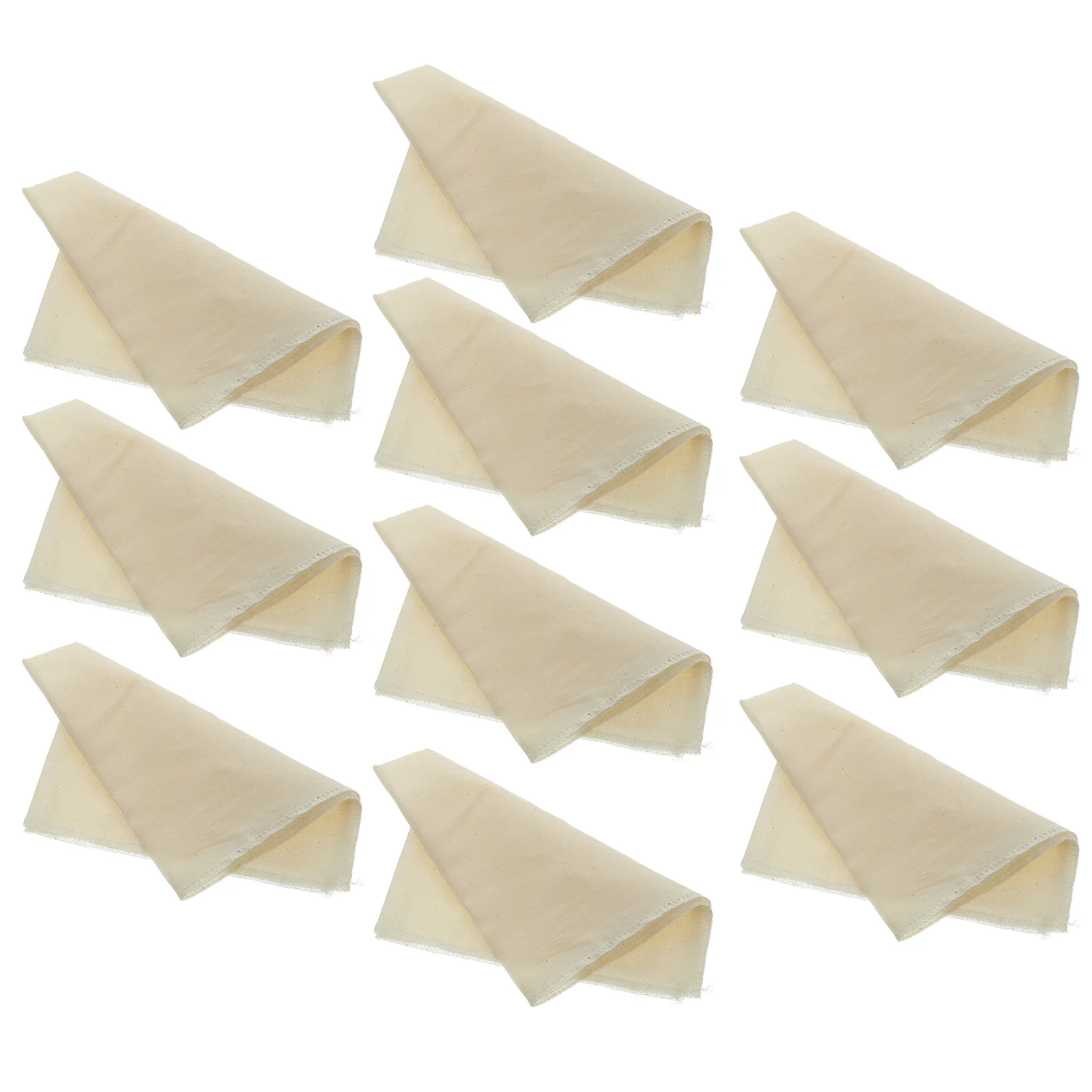 

10pcs Tofu Cloth Filter High Density Cotton Strainer Reusable Fine Mesh for Soy Milk Juice Cooking Steam Kitchen Bar