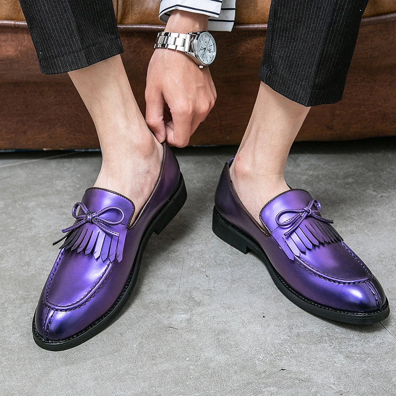 

Classic European American Loafers Men Comfortable Brand Versatile Leather Shoes Men Business Office Shoes in Sizes 38-48