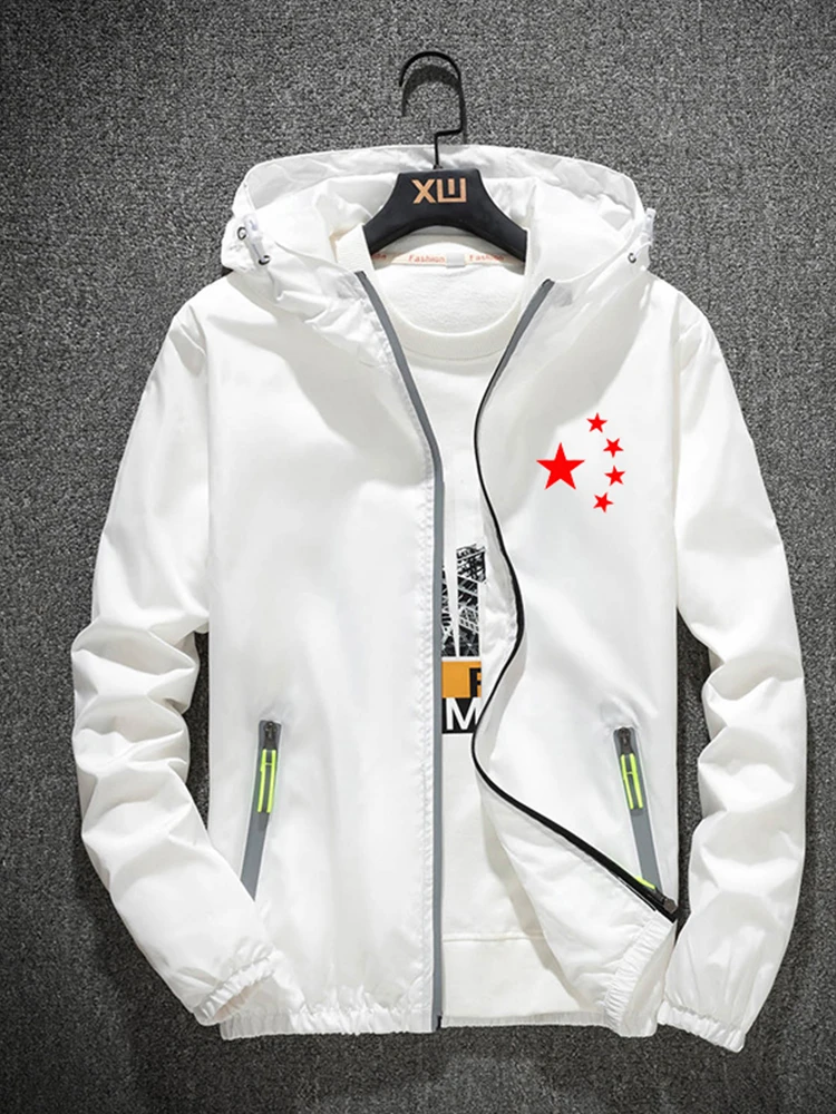 

ex Loose Fit Casual Jaet Autumn Winter Spring Faionable Sli Chinese Sle Windproof Large Size Coat Hooded Zipper