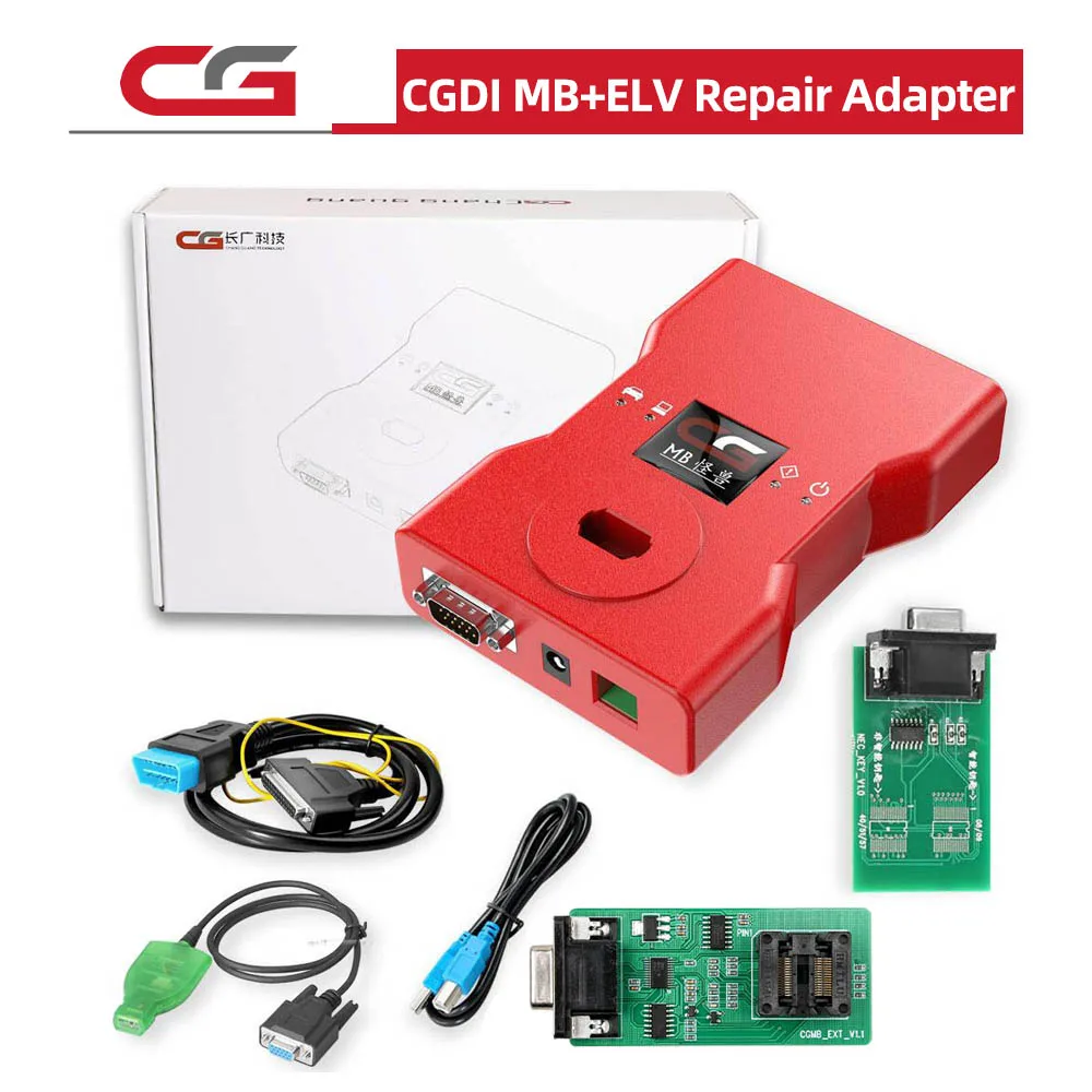 

CGDI MB Key Programmer Plus ELV Repair Adapter Support All Key Lost with 1 Free Token Daily