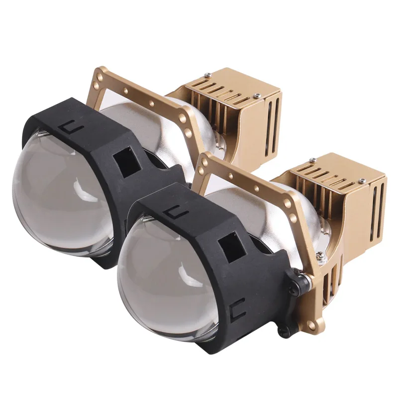 3 Inch Square A4L LED Laser Projector Headlight 120W 6000K Super Bright High Low Beam Car Driving Lamp Retrofit Upgrade Kit