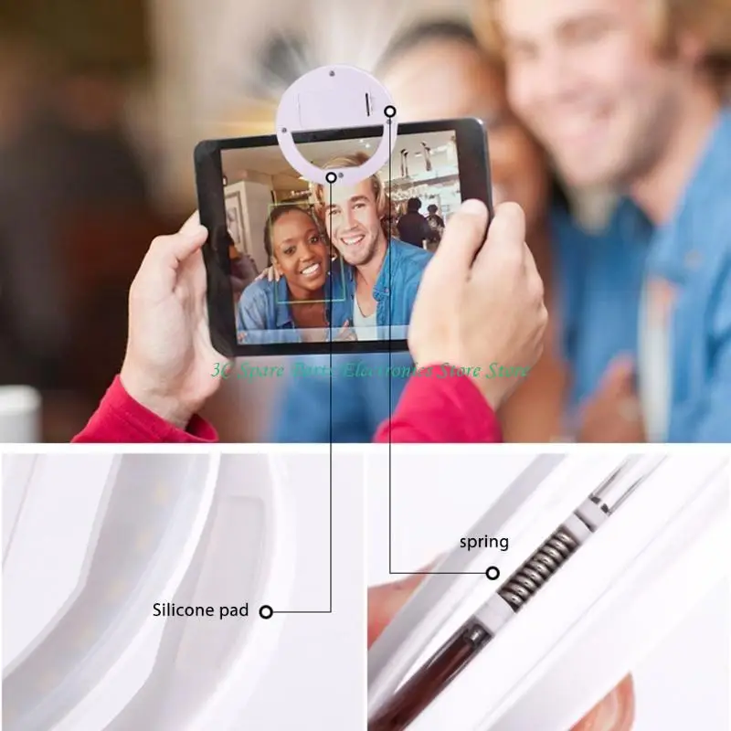 SZ teléfono móvil transmisión en luz relleno redonda tableta teléfono móvil Selfie relleno belleza LED anillo lámpara