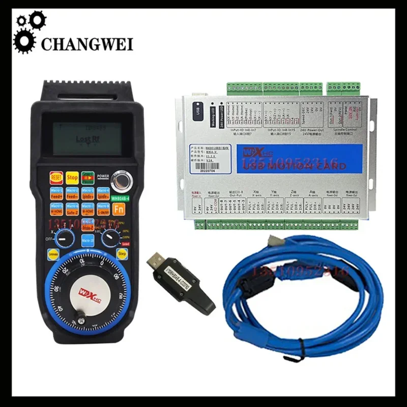 

Hot Sale!Xhc Mkx-v 3/4/6 Axis Usb Motion Control Card Mach3 Cnc 4/6 axis Wireless Electronic Handwheel Whb04b-4/Whb04b-6