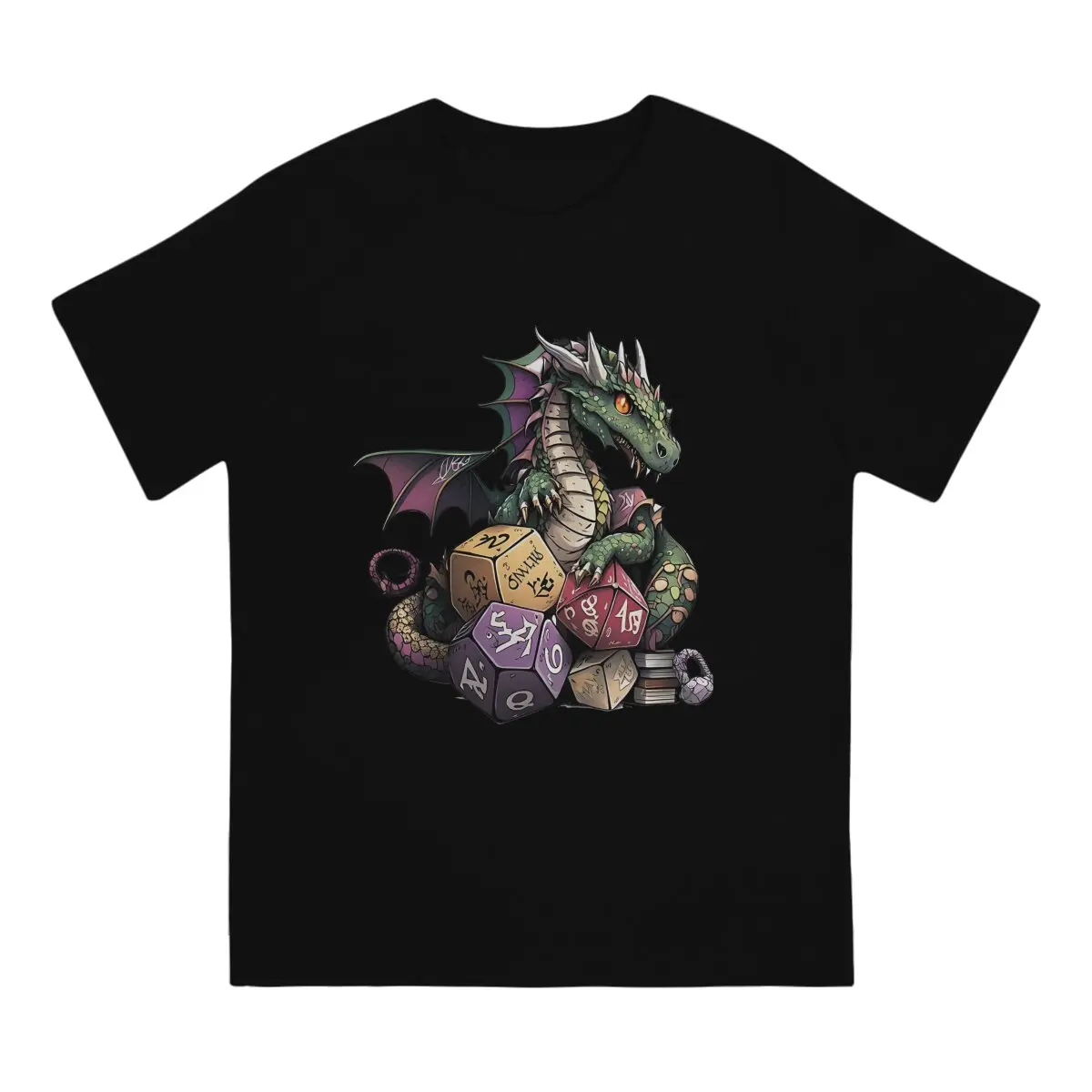 Watchful T-Shirt Men Dungeons And Isometric Dragons Hipster Cotton Tee Shirt Round Collar Short Sleeve T Shirt Graphic Clothes