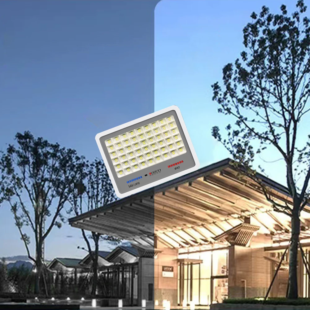 

Светодиодный прожектор на солнечной энергии IP67, водонепроницаемый, для наружного освещения, с автоматическим включением, настенный, с несколькими режимами, для патио, дорожек, двора
