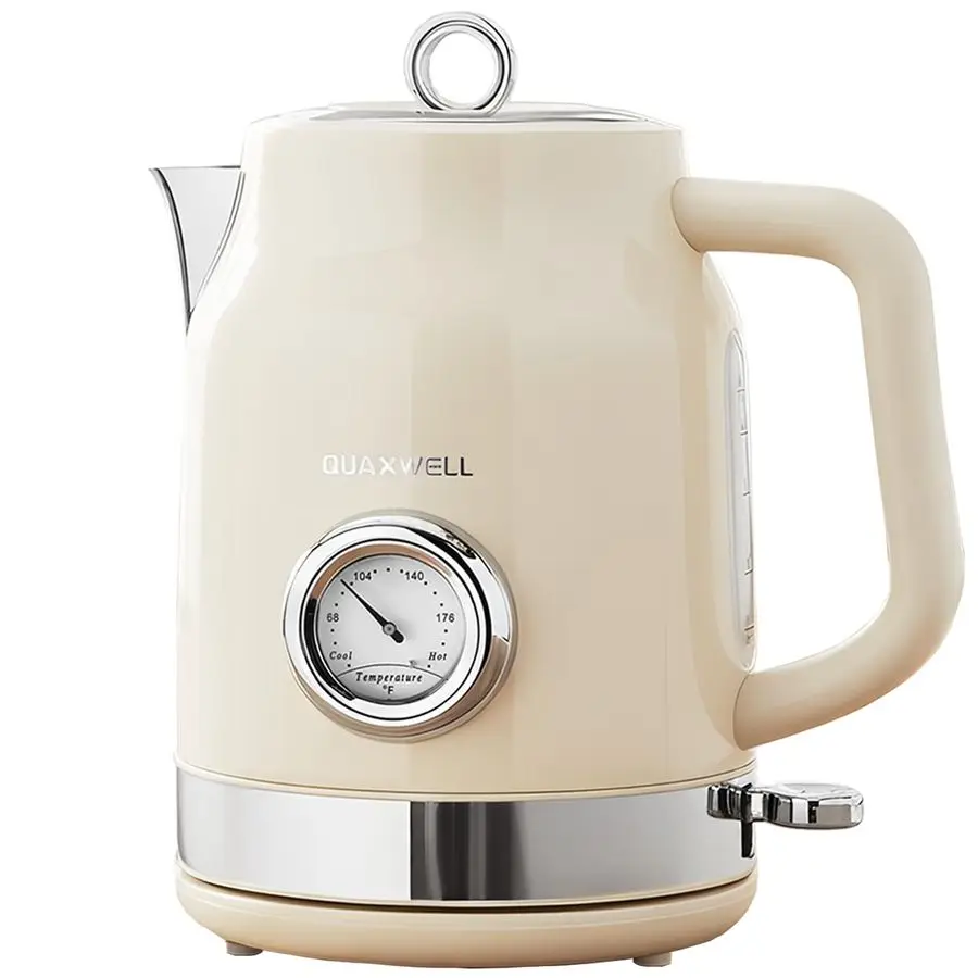 

Electric Kettle, 1.7L 304 Stainless Steel Tea Kettle with Temperature Gauge, 1500W Fast Boiling Water Boiler,Auto ShutOff amp Bo