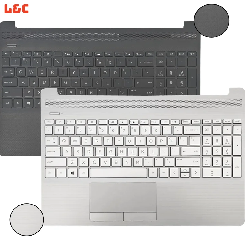 

For 15-DW 15-GW 15S-DU 15S-DY 15S-DR 250 255 G8 G9 TPN-C139 US/UK/LA/SP/RU Keyboard Palmrest Upper Cover Computer Replace Parts