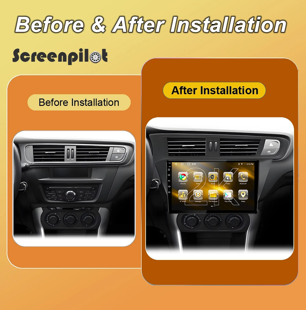 10 Inch Android 16 Car Radio Stereo For Citroen C3-XR 2010 2011 2012-2018 2K QLED Multimidia Player GPS Carplay Android Auto RDS