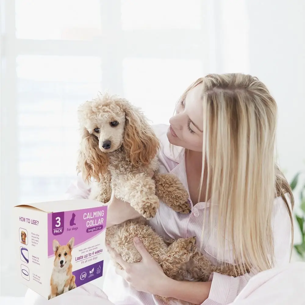 

Portable 38cm/70cm Pet Calming Collar TPR Adjustable Dog Cat Waterproof Anxiety Stress Pet Supplies Cats