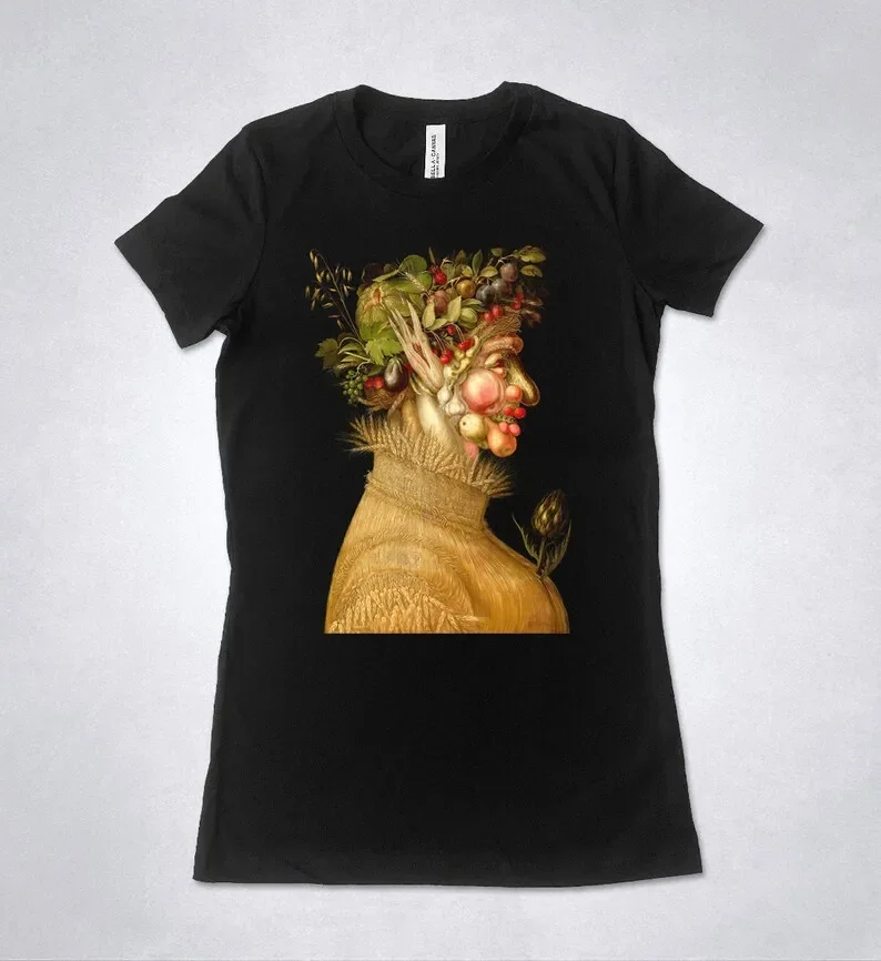 Giuseppe Arcimboldo t-shirt - Summer, Four Seasons, Arcimboldo painting, fruit and vegetables t-shirt