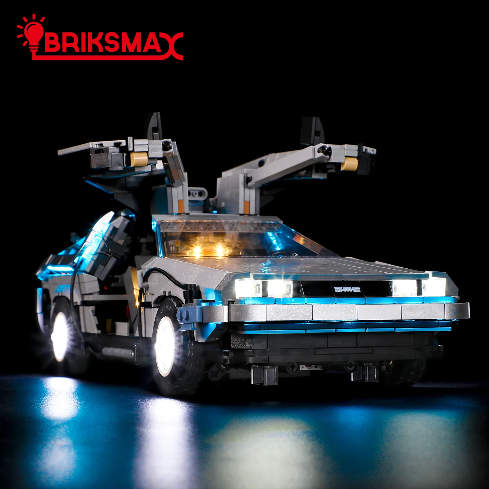 BriksMax LED Light Kit for 10300 Back to the Future Time Machine Building Blocks Set (NOT Include the Model) Toys for Children