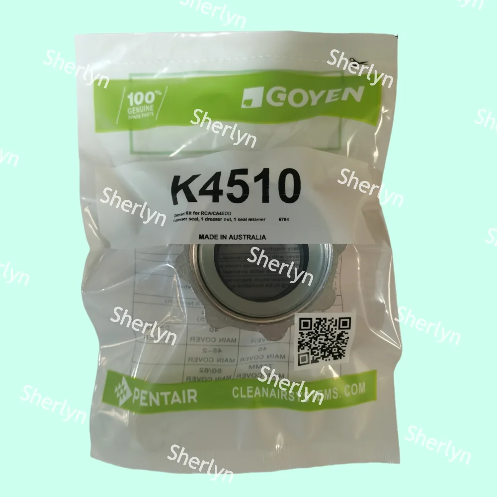 

GOYEN K4510 Pulse Valve Repair Kit CA45DD010-300 RCAC45FS RCA45DD Flange Lock Nut+Flange Sealing Rng+Stainless Steel Ring