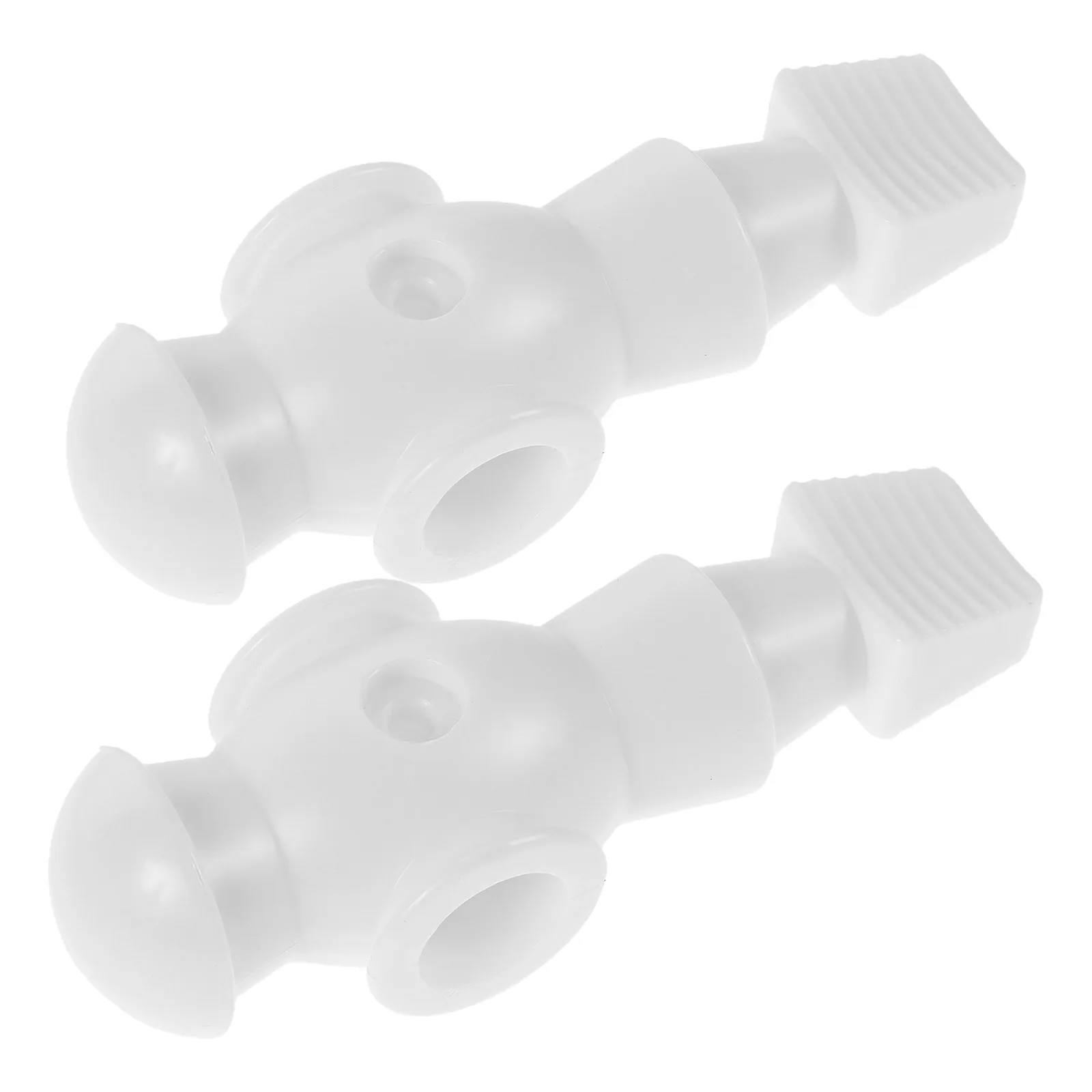 

2pcs Foosball Player Figurines White Soccer Table Men Accessories Replacement Parts Compatible Table Soccer Games Miniatures