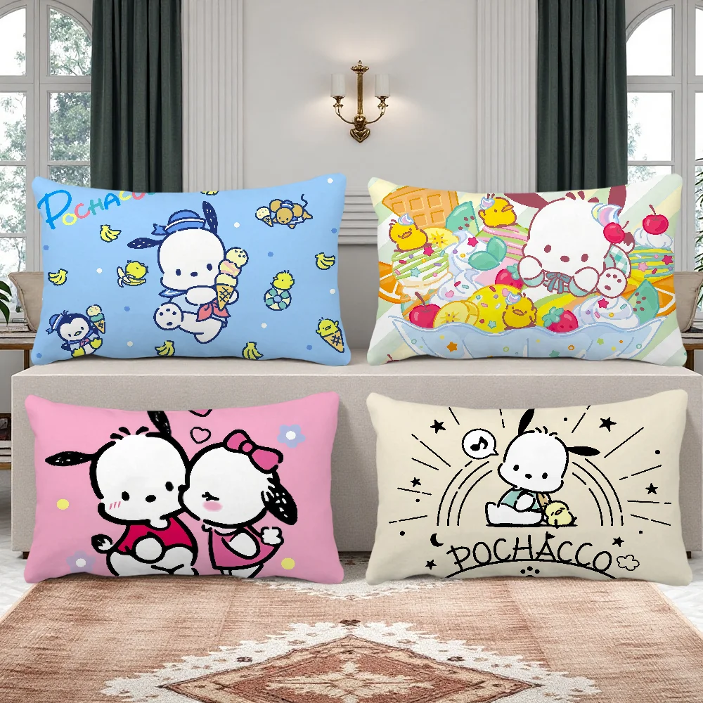 kawaii cute art p-Pochacco cushion cover Rectangle Pillow Covers Home Sofa living Room Office Coffee Shop Pillowcase hogar