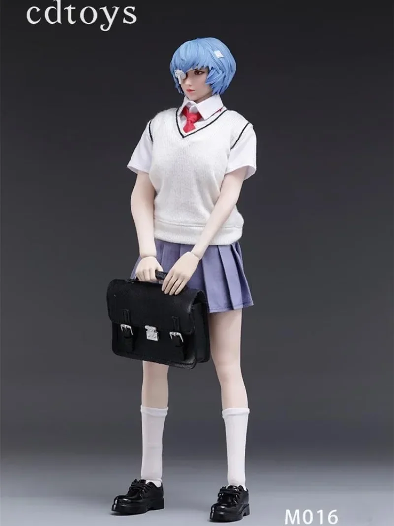 1/6 Cdtoys High School Girl Uniform  Short Shirt Skirt Vest Clothes Set Two Colors for 12