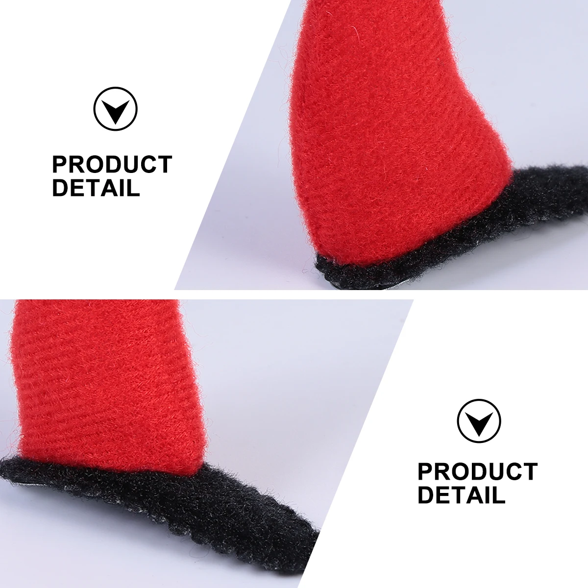 

10pcs Red Horn Hair Clips Durable Halloween Party Accessories Ox Horn Hairpin For Cosplay Stage Performance Horns