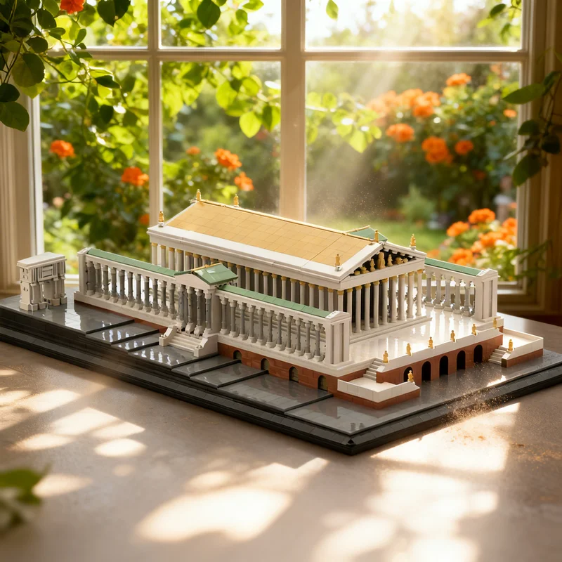 6606 Piezas MOC Tempio Di Venere E Roma, Bloques de Construcción de Modelos Arquitectónicos, Regalos de Navidad, Juguetes Creativos, Ideas de Bricolaje