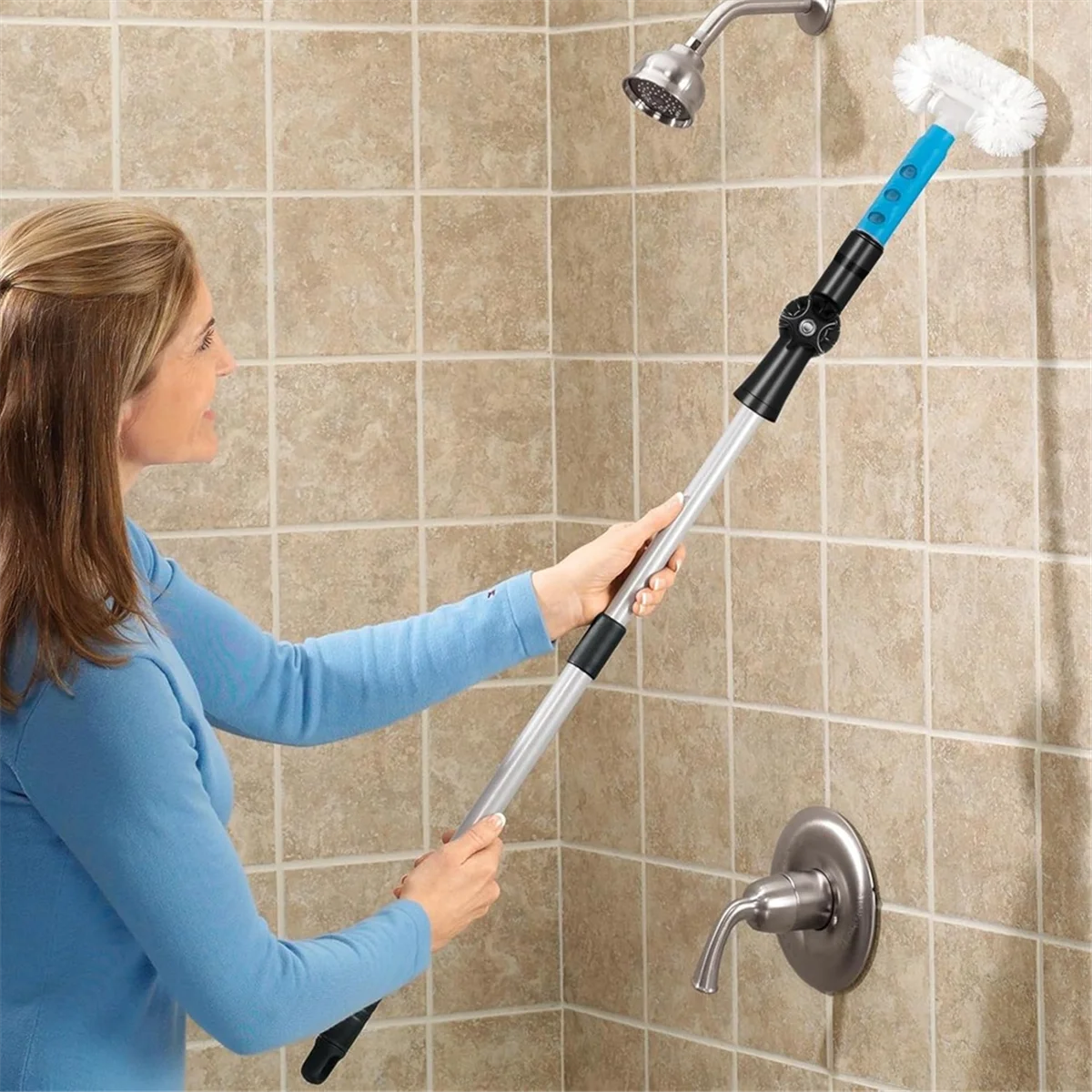 T88C 2 Buah Perlengkapan Tiang Ekstensi Adaptor Sudut Dapat Diputar untuk Adaptor Tiang Cat Tiang Ekstensi Berulir Pasang ke Lap