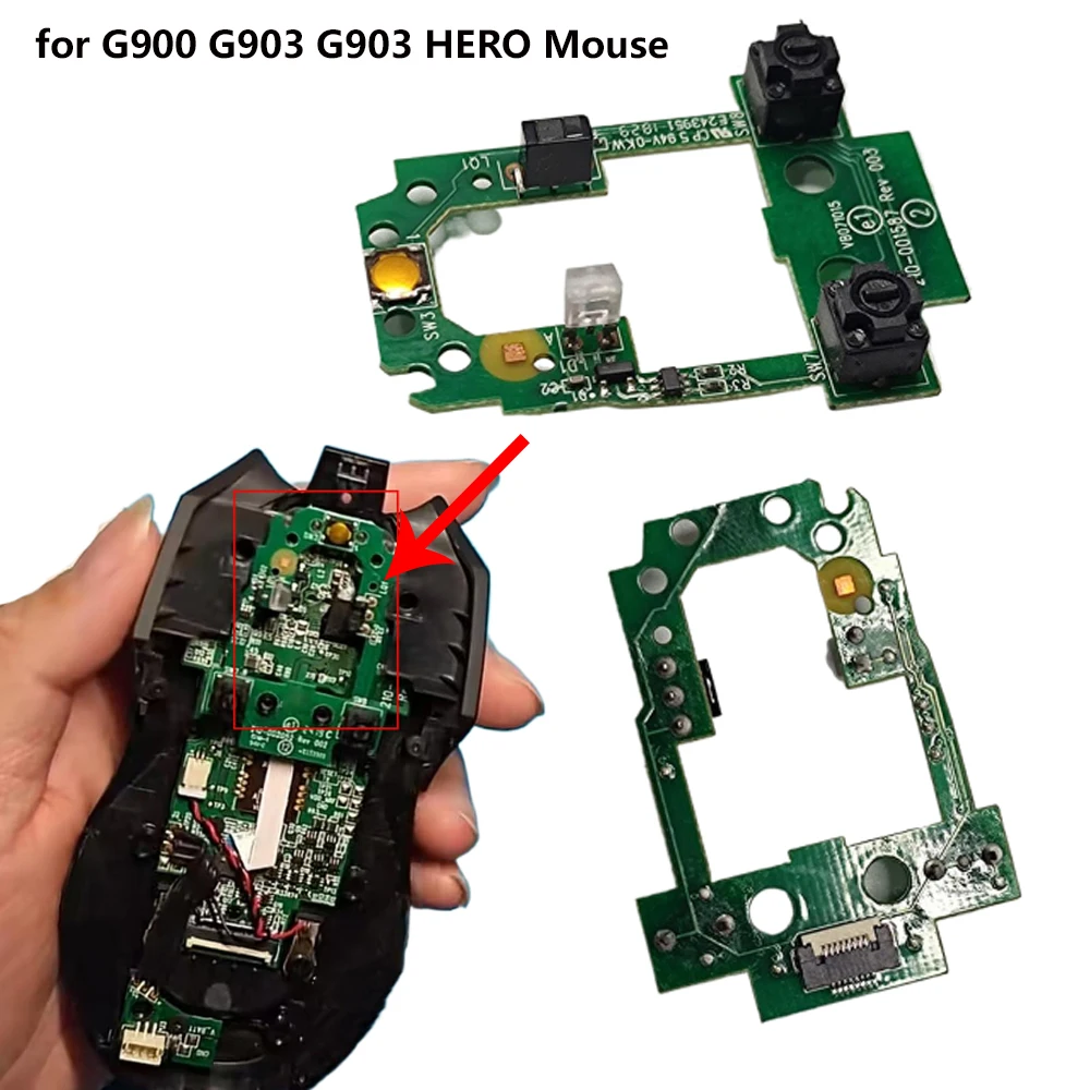 Replacement Mouse Key Board For Logitech G900 G903 G903HERO Mouse Roller Board Repair Parts Mouse Wheel Button Board Motherboard