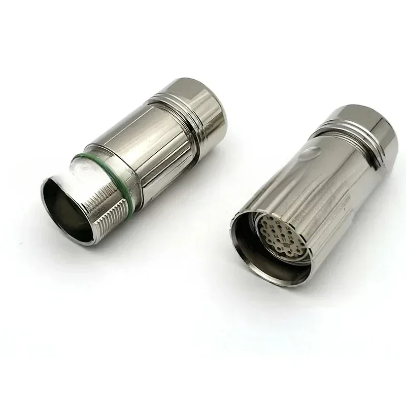 

M23 6 Hole 17 Pin 12 Core Encoder Male And Female Connector M623 Aviation Plug 8Pcheap And Fine