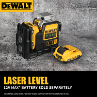 Dewalt 089 level 12 lines 3 sides * 360 degrees vertical 12V green line outdoor laser level comes with adsorption and fixation