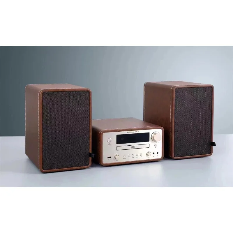 S5 Retro HiFi Stereo Combo System CD Player Bluetooth USB Lossless Audio Desktop Home Sound Equipment