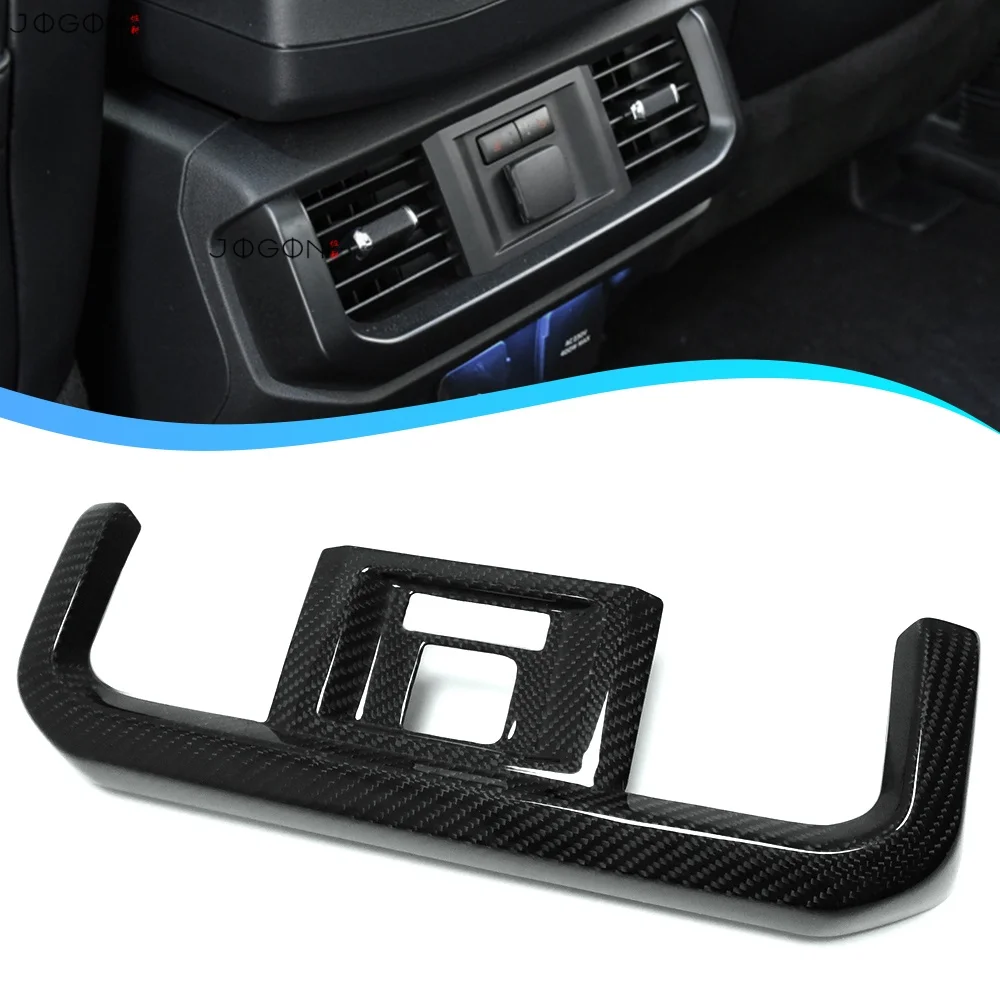 

For Ford F150 F-150 Raptor R Raptor Lariat Platinum Limited XLT Shelby 2021-2026 Carbon Fiber Car Interior Rear AC Vent Overlays