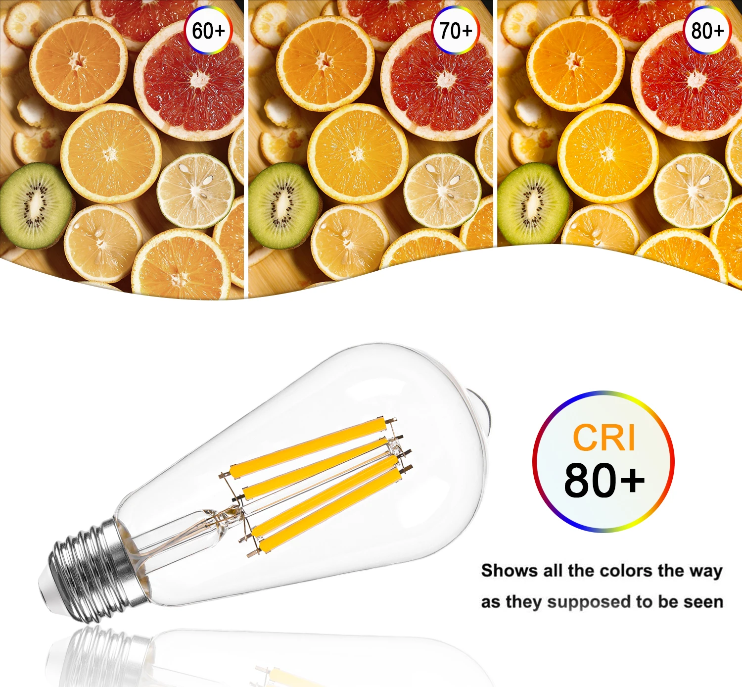 Edison LED Filament Light Bulb E27 Screw Socket ST64 12W 16W Warm White Replace 120W Incandescent Decorative Ampoule Christmas