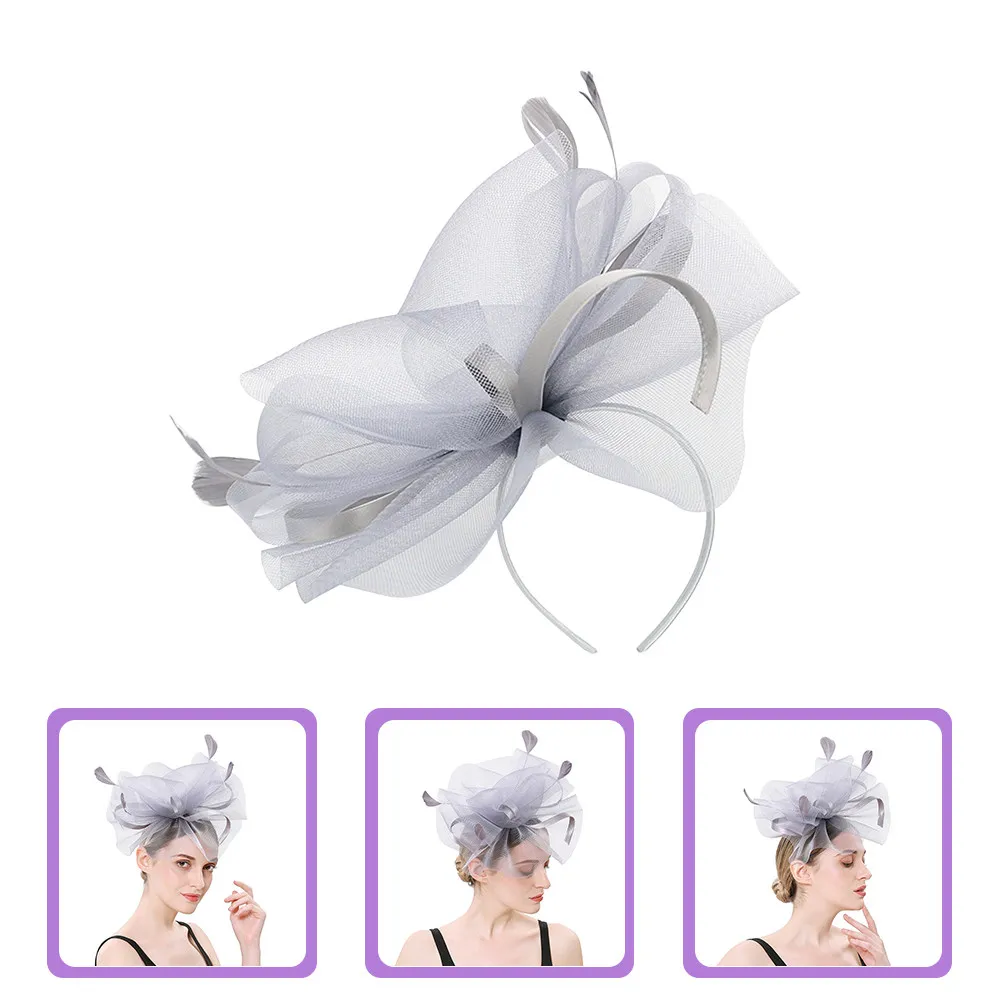 

Elegant Bridal Fascinator Headband Detachable Mesh Party Wedding Banquet Headdress Fascinators for Women Prom Cosplay Gift